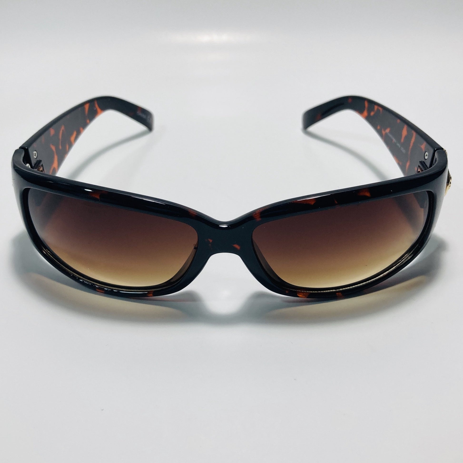 brown womens and mens wrap around sunglasses
