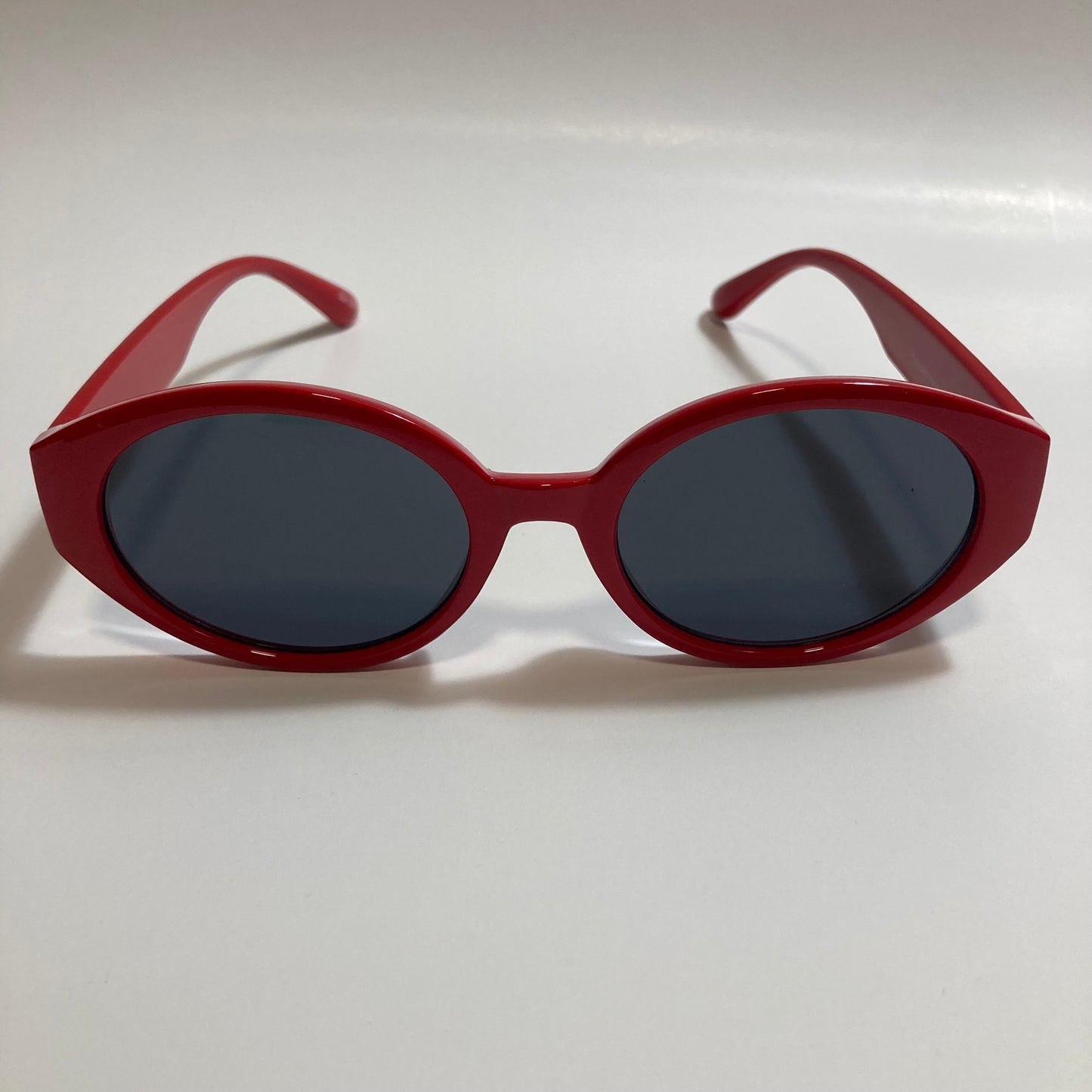 red and black womens round sunglasses