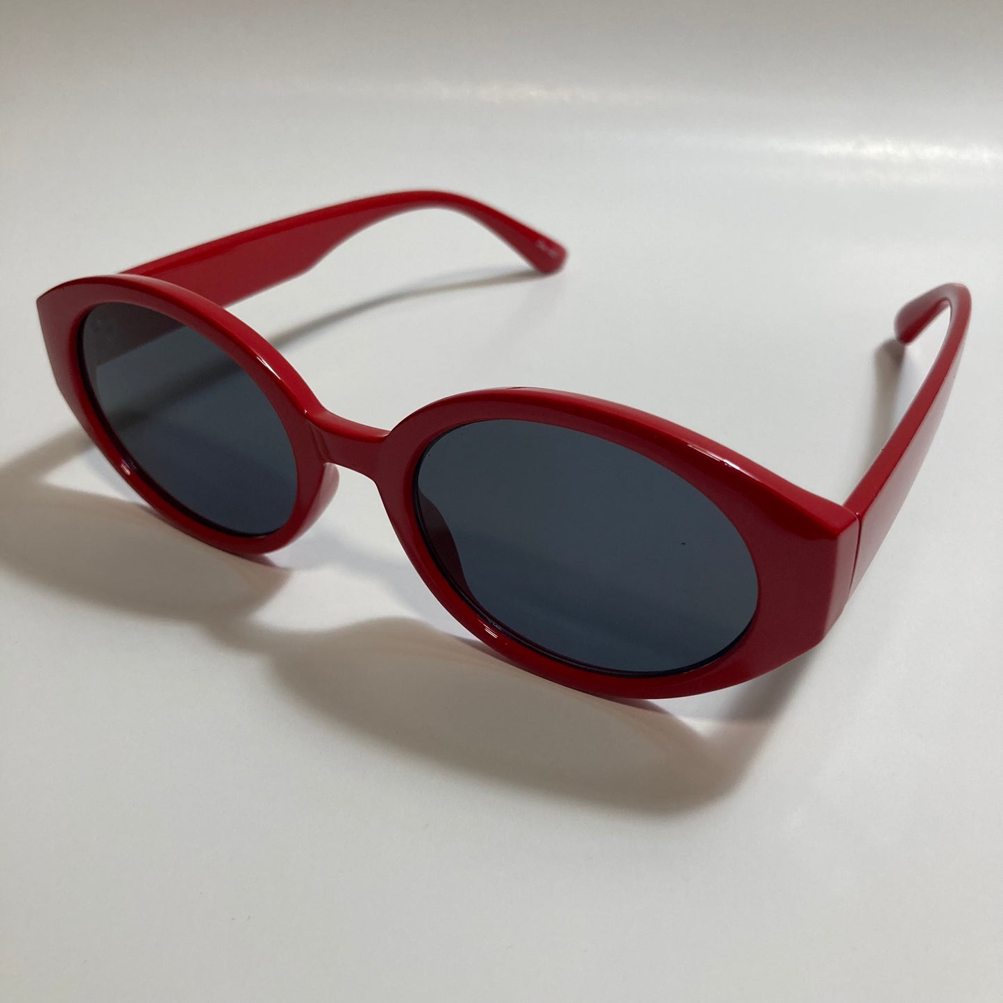 red and black womens round sunglasses