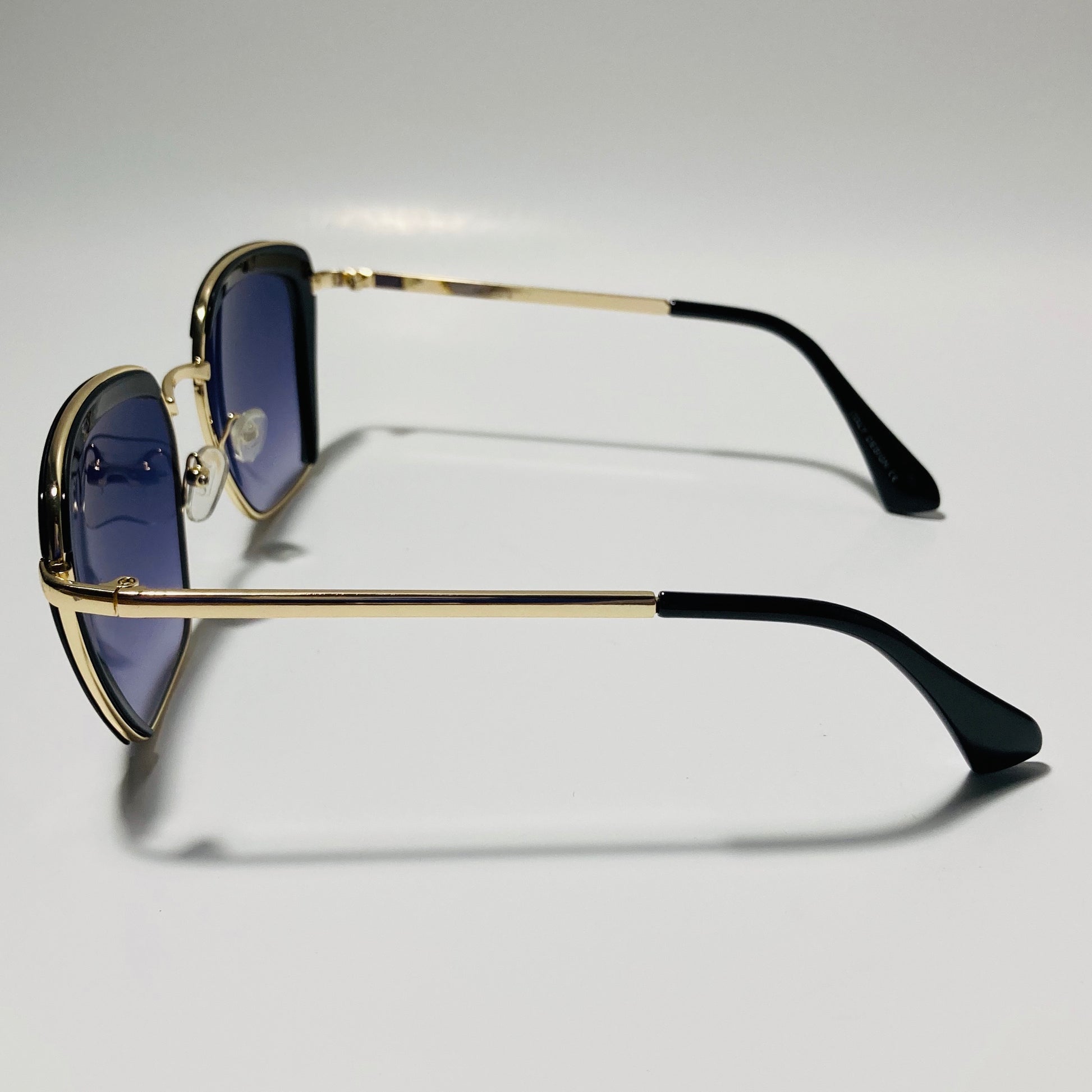womens black and gold cat eye sunglasses