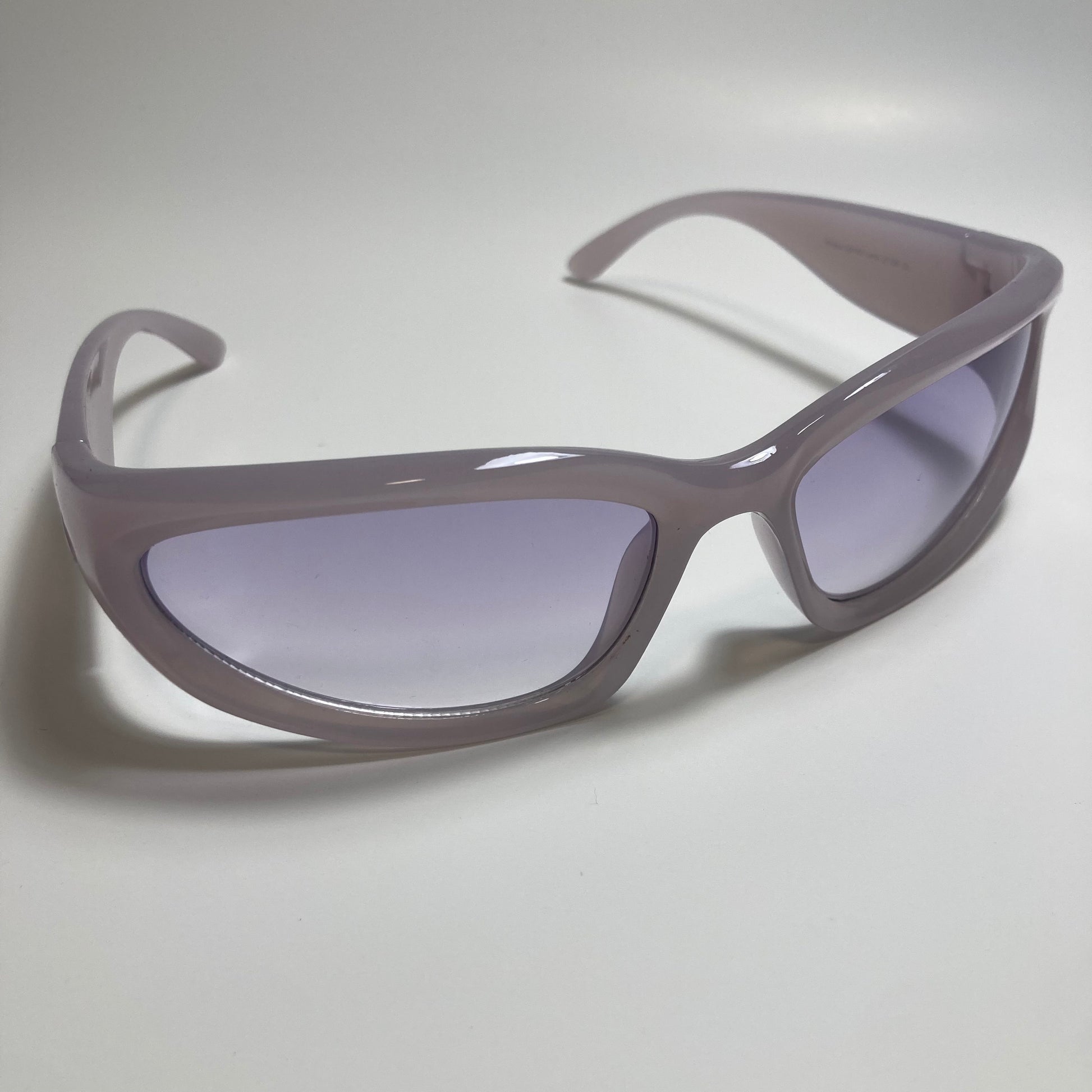 mens and womens purple wrap around sunglasses