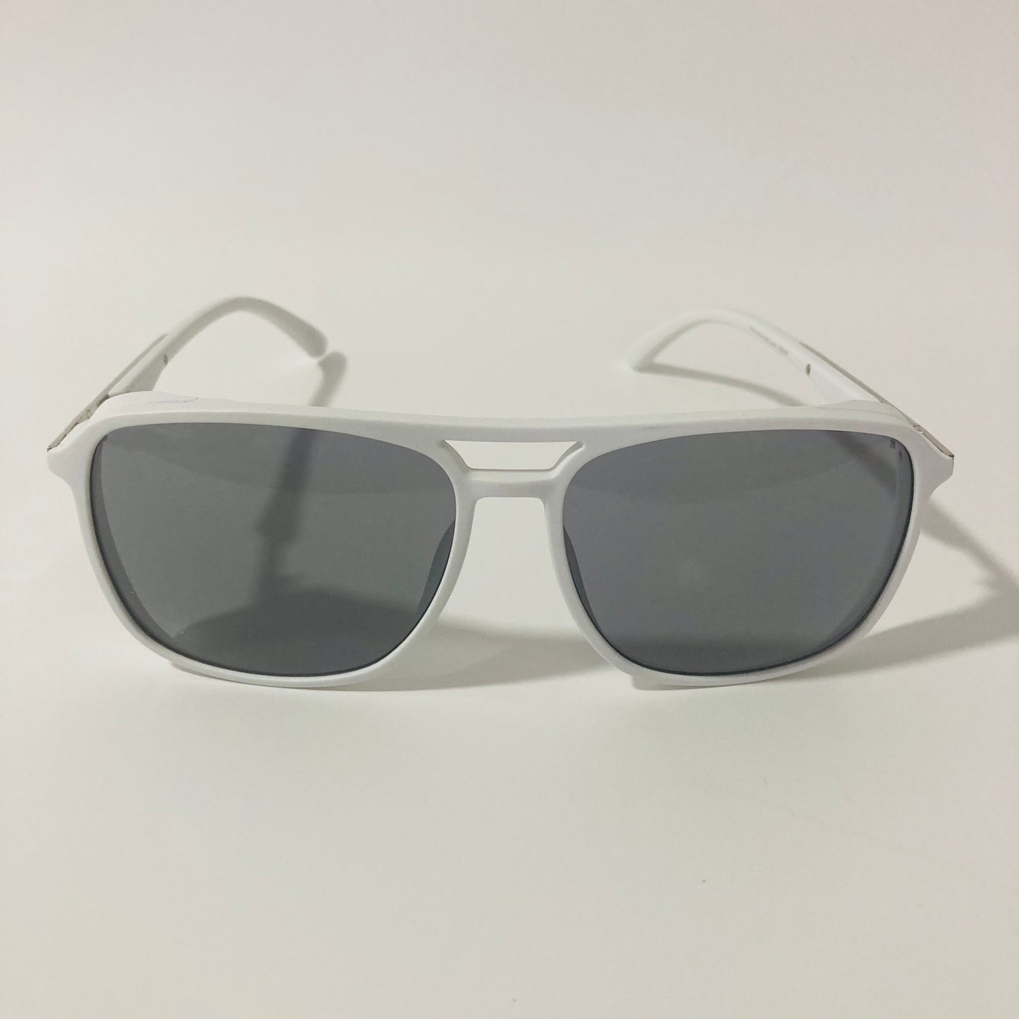 mens and womens white and black aviator sunglasses
