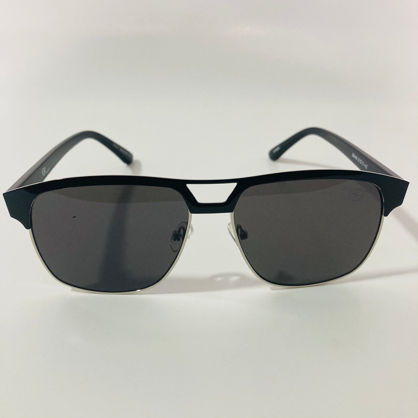mens black square aviator sunglasses