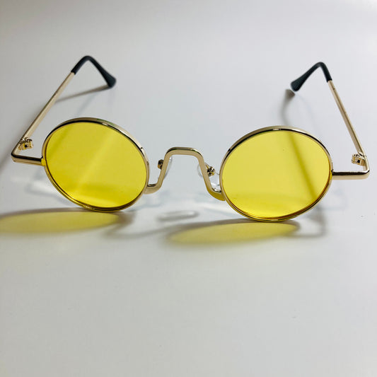 womens and mens gold and yellow ozzy osbourne sunglasses