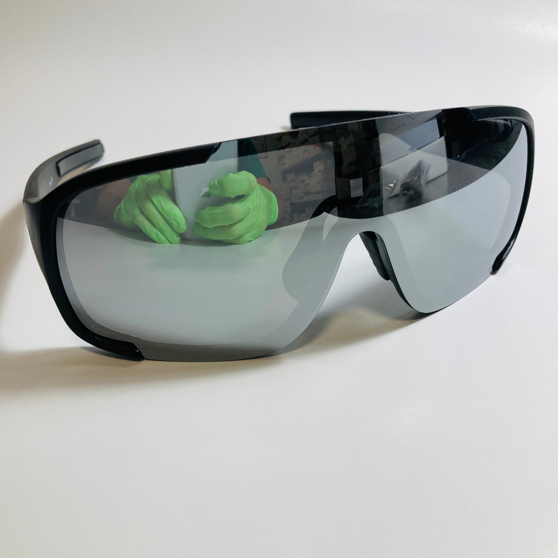 mens and womens black and silver mirrored macho man  sunglasses