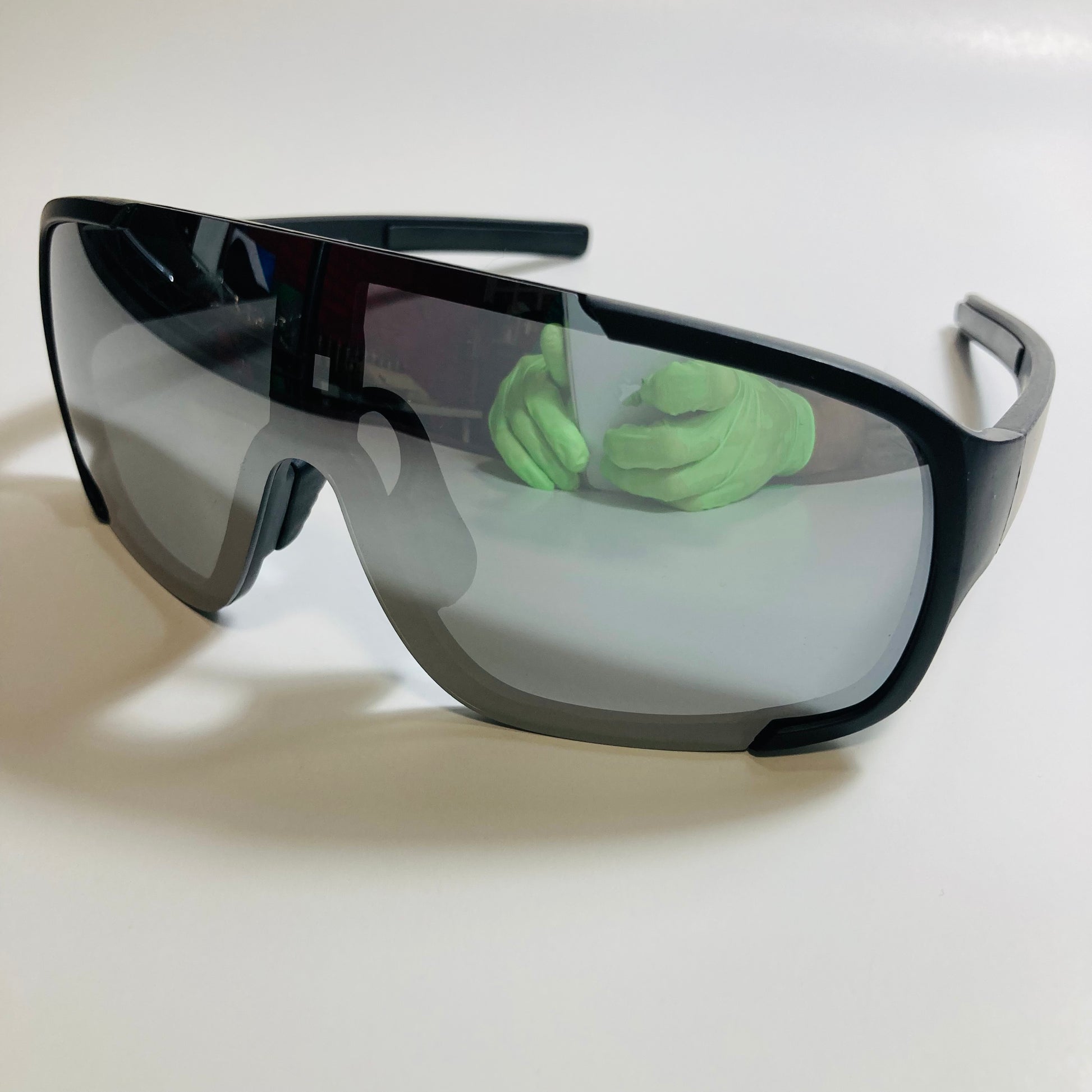 mens and womens black and silver mirrored macho man  sunglasses