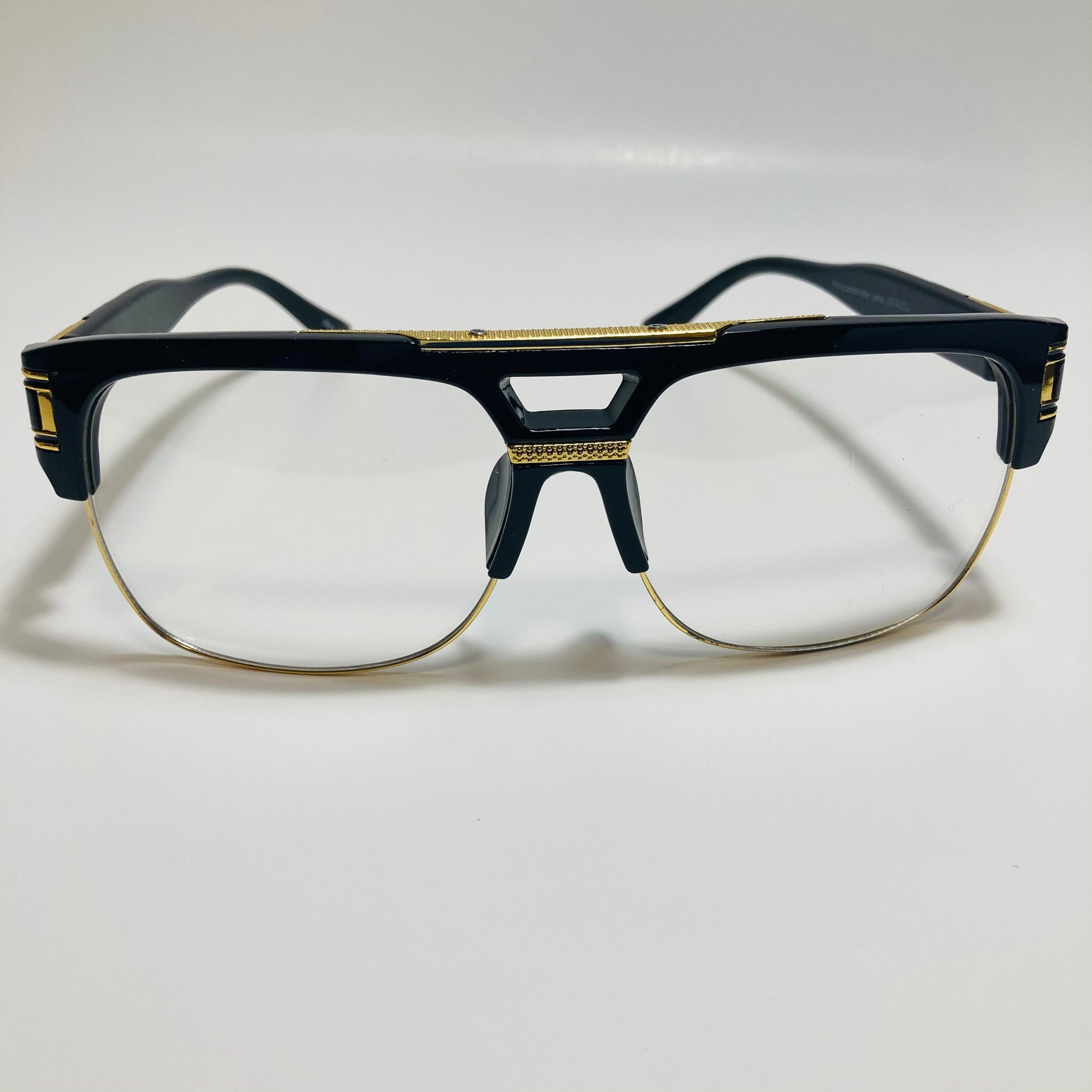 black and gold gazelle glasses