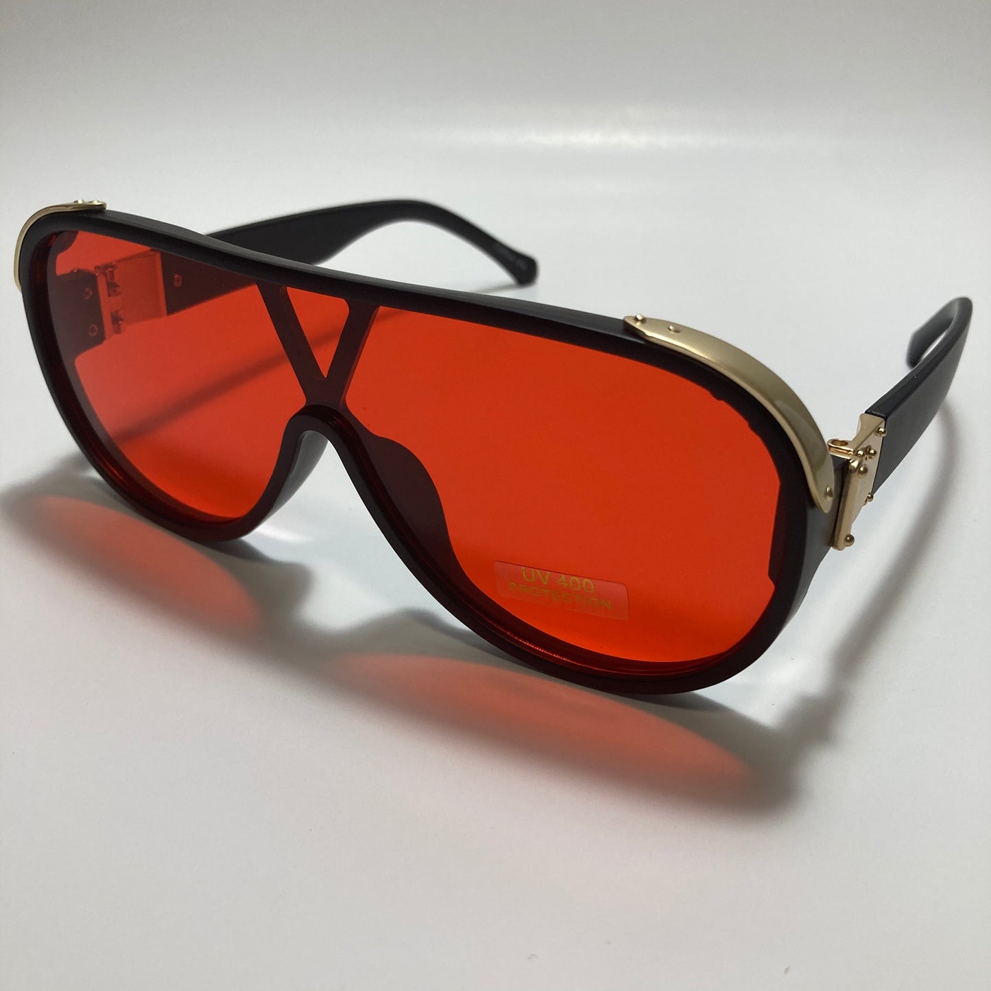 mens and womens black and red aviator sunglasses