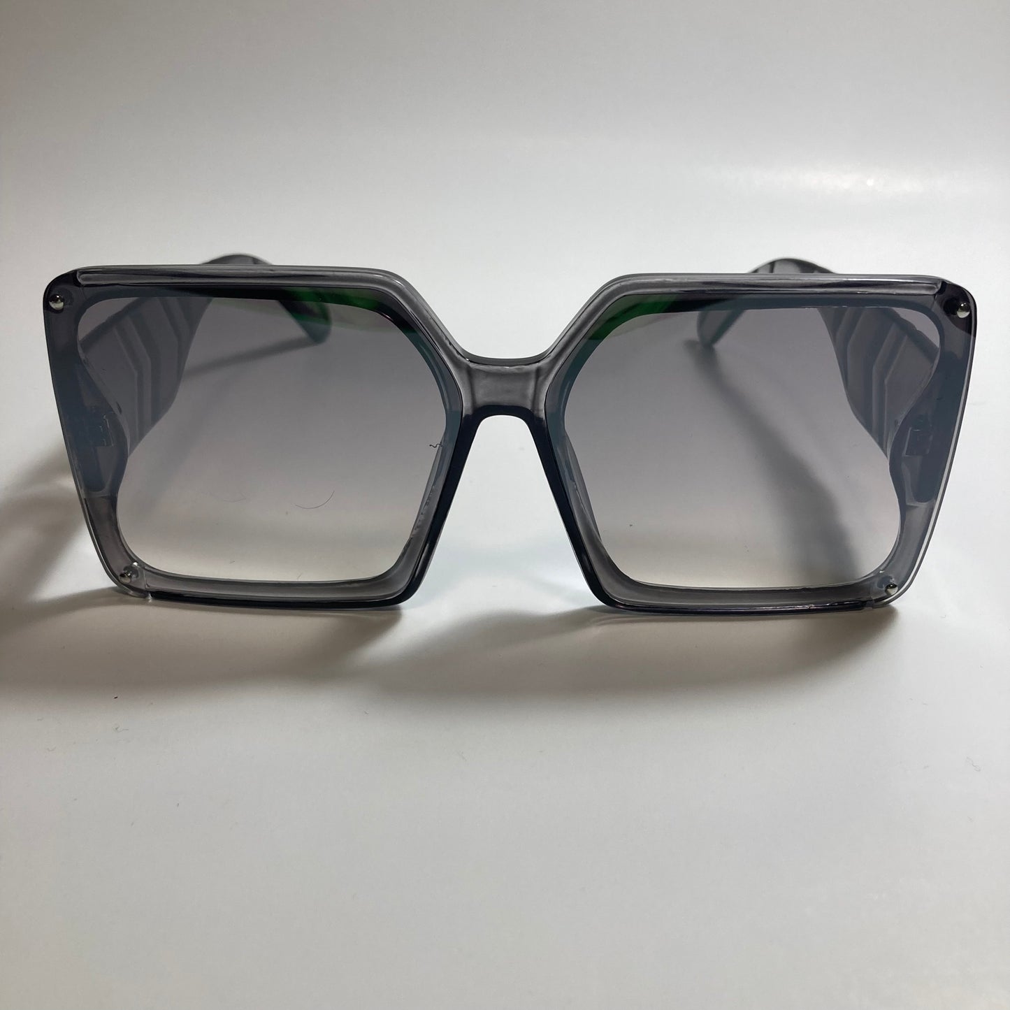 womens gray square oversize sunglasses