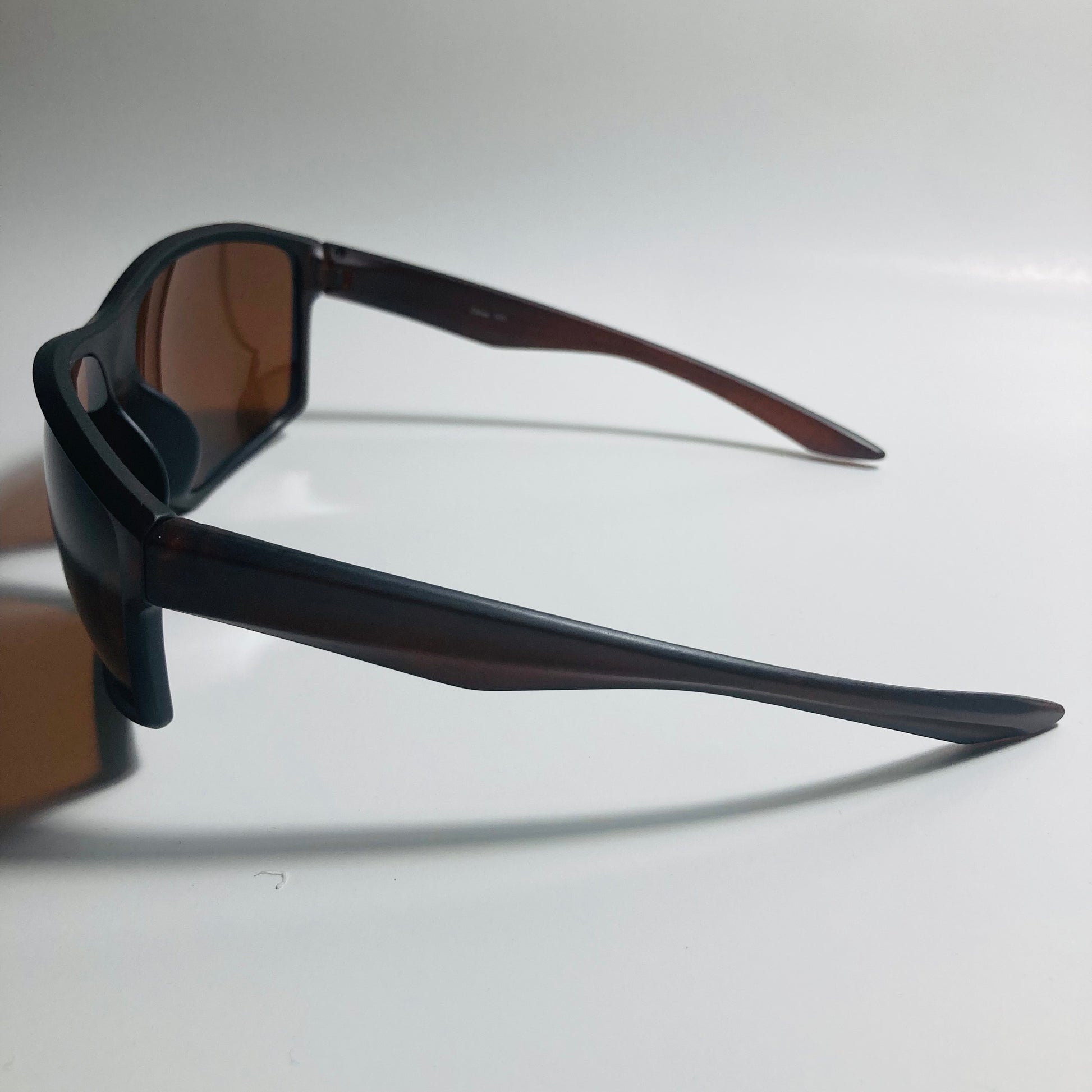 mens brown wrap around sunglasses