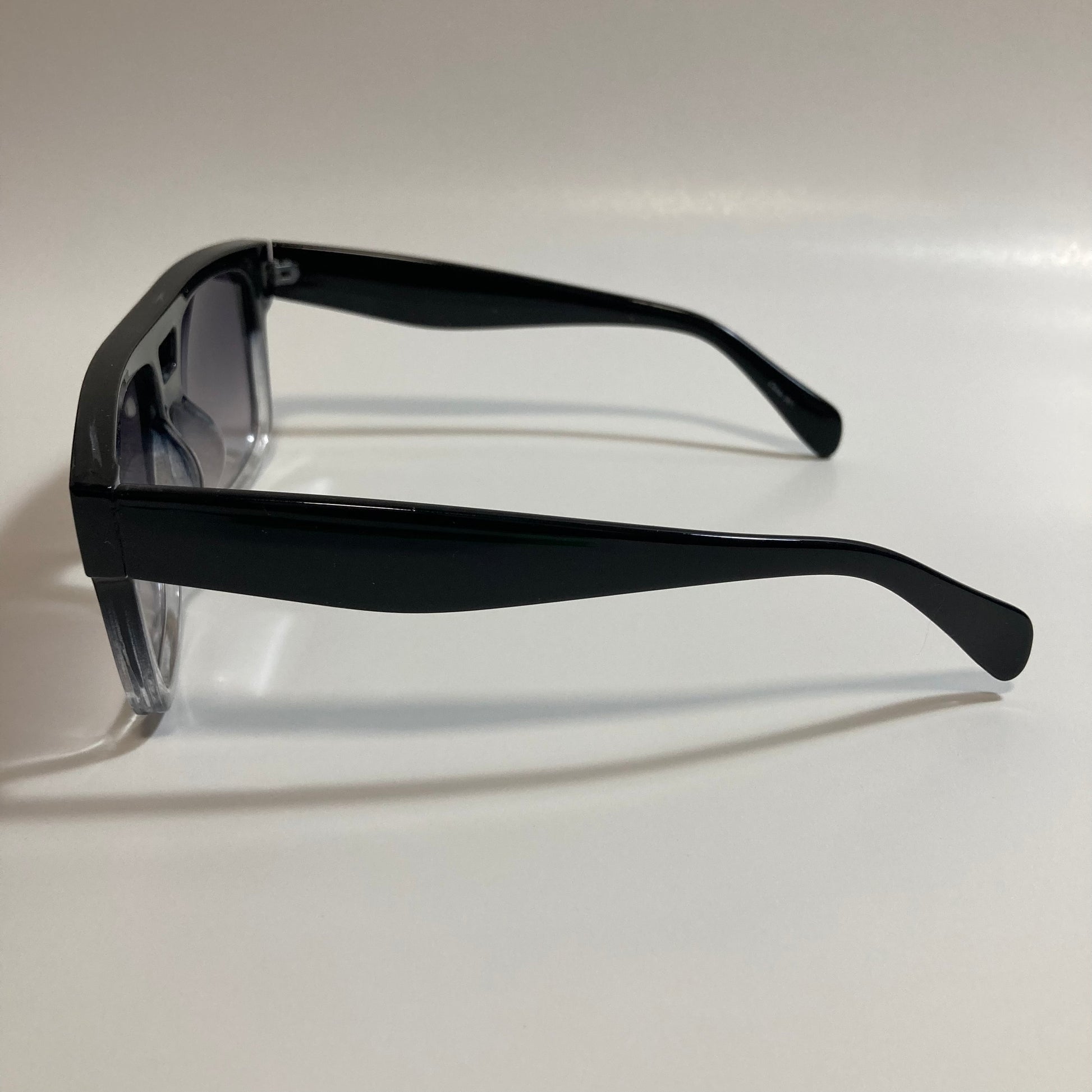 black mens and womens square aviator sunglasses