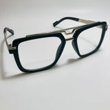 mens and womens matte black and silver gazelle glasses