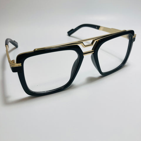 mens and womens black and gold gazelle glasses