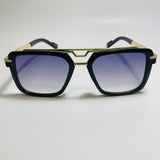 mens and womens black gold and mirrored blue gazelle sunglasses