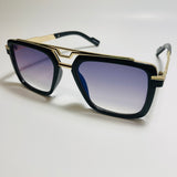 mens and womens black gold and mirrored blue gazelle sunglasses