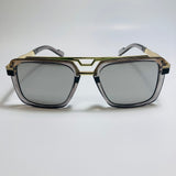 mens and womens gray gold and mirrored silver gazelle sunglasses