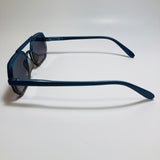 mens and womens black brown and blue small aviator sunglasses