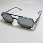 mens and womens silver and mirrored silver small aviator sunglasses