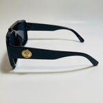 mens and womens black and gold aviator italian sunglasses 