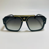 mens and womens black green and gold aviator italian sunglasses 