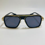 mens black and gold aviator sunglasses 