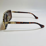 mens brown and gold aviator sunglasses 