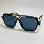 mens black and gold square gazelle sunglasses 