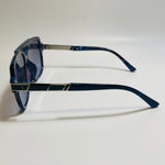 mens blue and silver square gazelle sunglasses 