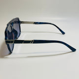 mens blue and silver square gazelle sunglasses 