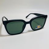 black and green square womens polarized sunglasses