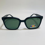 black and green square womens polarized sunglasses