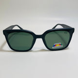 black and green square womens polarized sunglasses