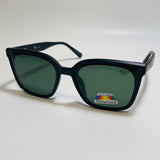 black and green square womens polarized sunglasses