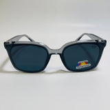 gray and black square womens polarized sunglasses