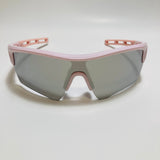 mens and womens mirrored pink and silver running sunglasses