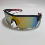 mens and womens mirrored orange and black running sunglasses