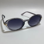 gray round womens sunglasses