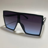 Womens oversized blue shield sunglasses