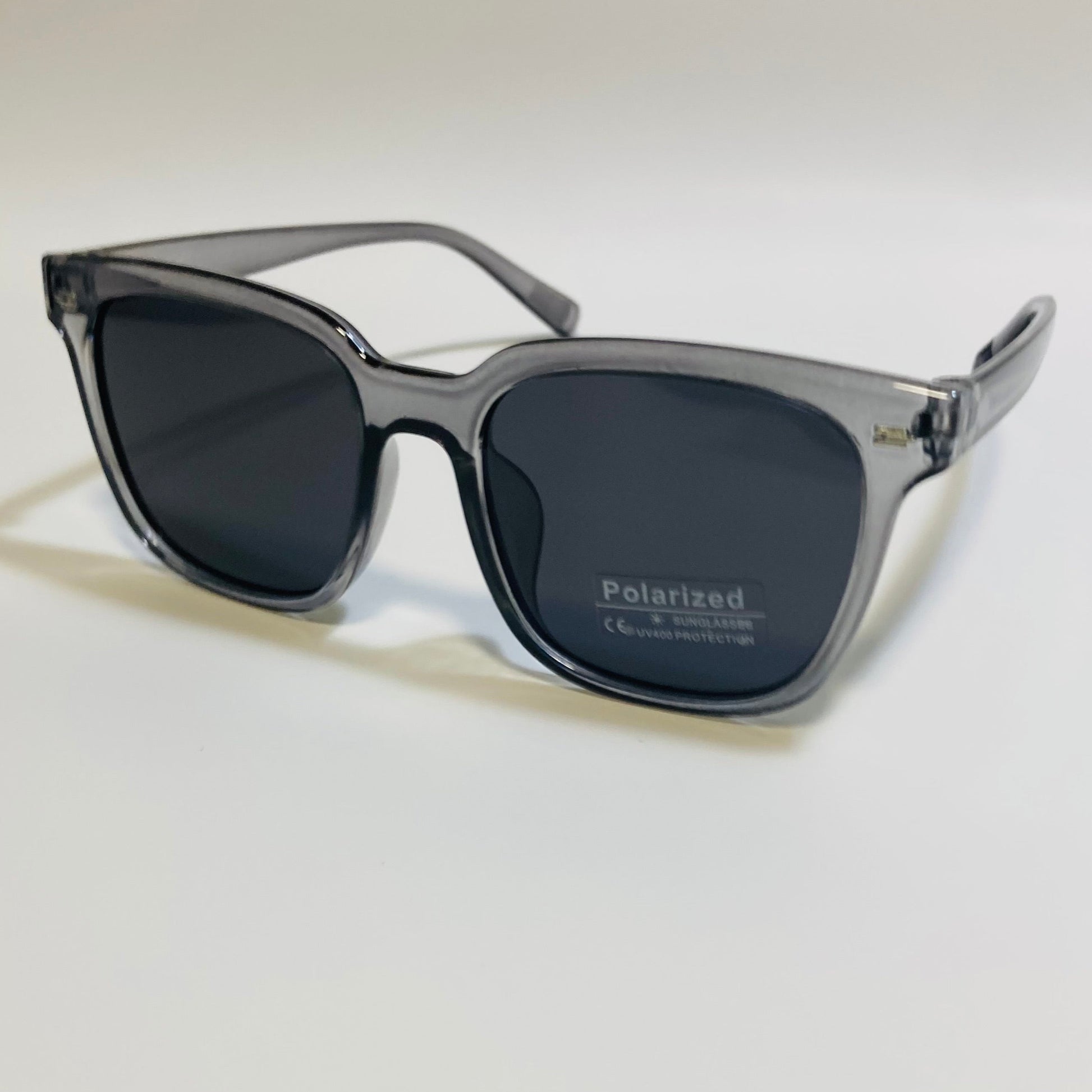 gray and black polarized sunglasses for women