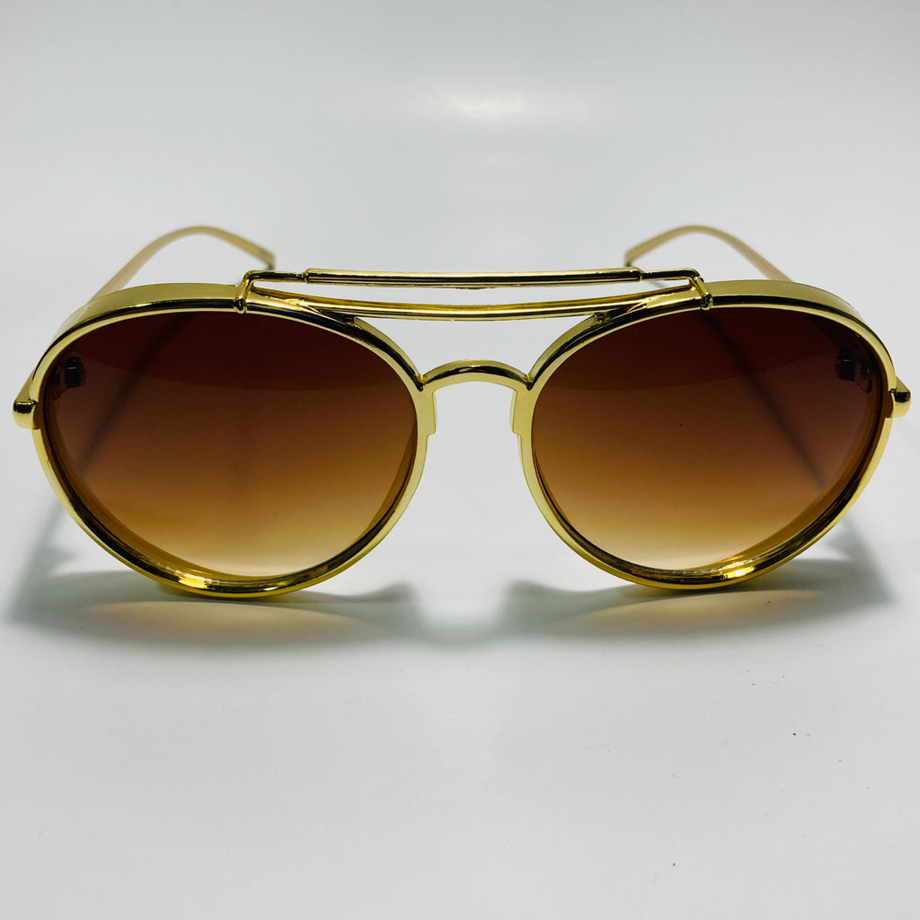 Gold Frame Elvis Presley Glasses | Tinted Lens Costume Sunglasses