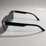 black rimless square womens sunglasses