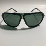 mens and womens black and green aviator sunglasses