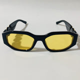 mens and womens black and yellow biggie sunglasses 
