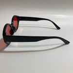 red and black womens round sunglasses