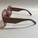 pink oversize square womens sunglasses with pink lenses 