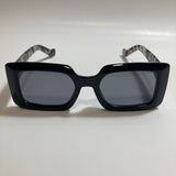 womens gray and black square sunglasses