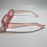 mens and womens pink square y2k sunglasses 