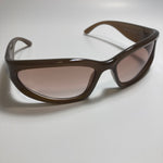 mens and womens brown wrap around sunglasses