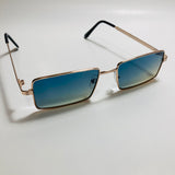 Mens and womens gold sunglasses with green lenses