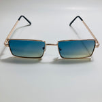 Mens and womens gold sunglasses with green lenses